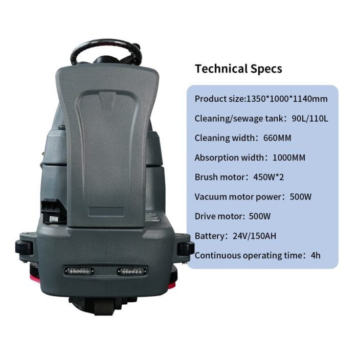 A660 Ride On Scrubber Machine - Image 7
