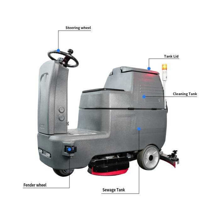 A660 Ride On Scrubber Machine - Image 8