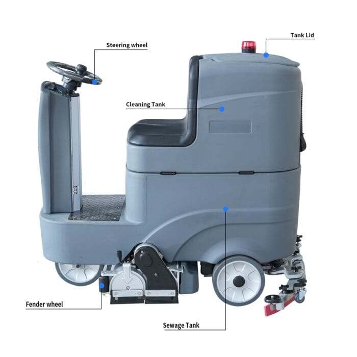 A650R Ride On Scrubber Machine - Image 4