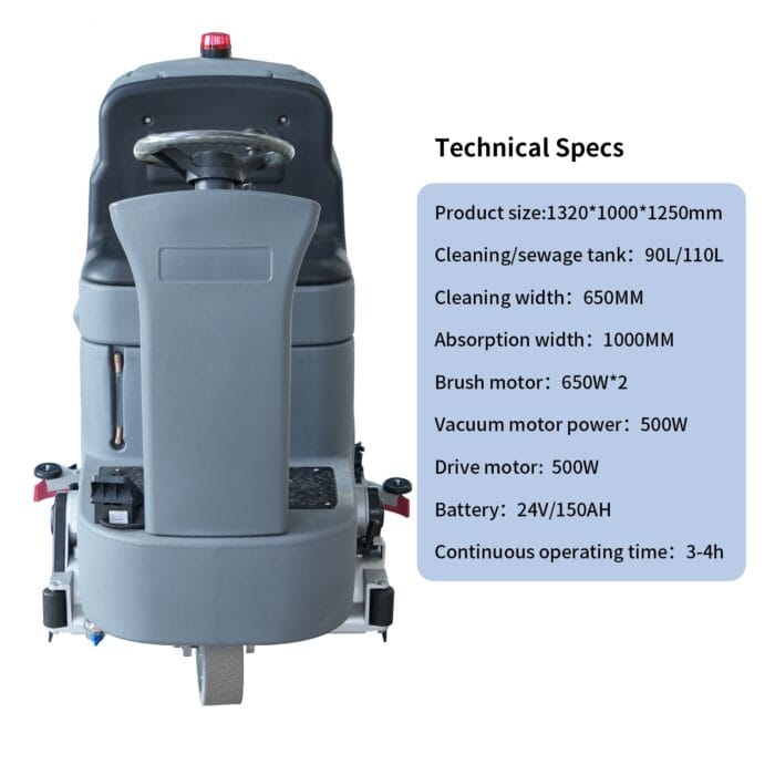 A650R Ride On Scrubber Machine - Image 5